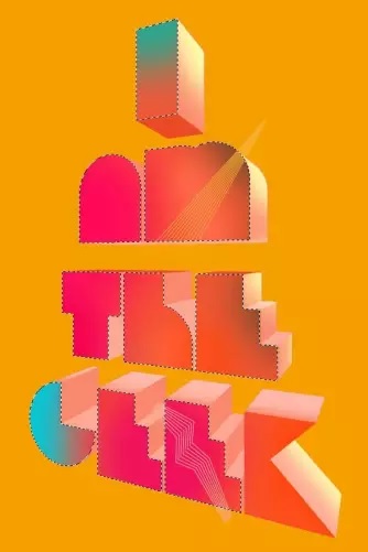 آموزش پوستر تایپوگرافی سه بعدی